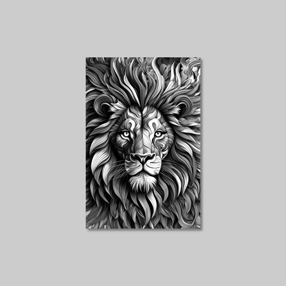 ABSTRACT LION **UNFRAMED ART PRINT**