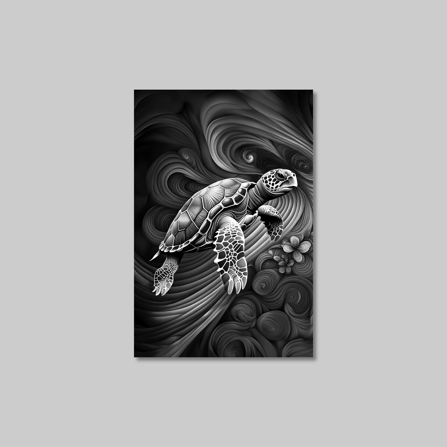 ABSTRACT TURTLE **UNFRAMED ART PRINT**