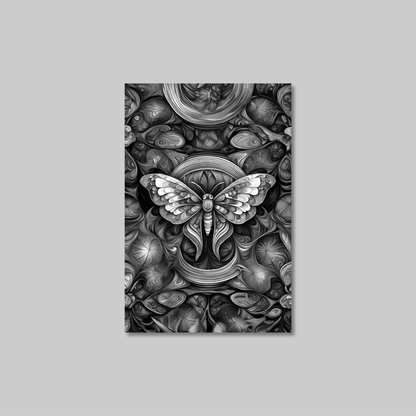 ABSTRACT MOTH **UNFRAMED ART PRINT**