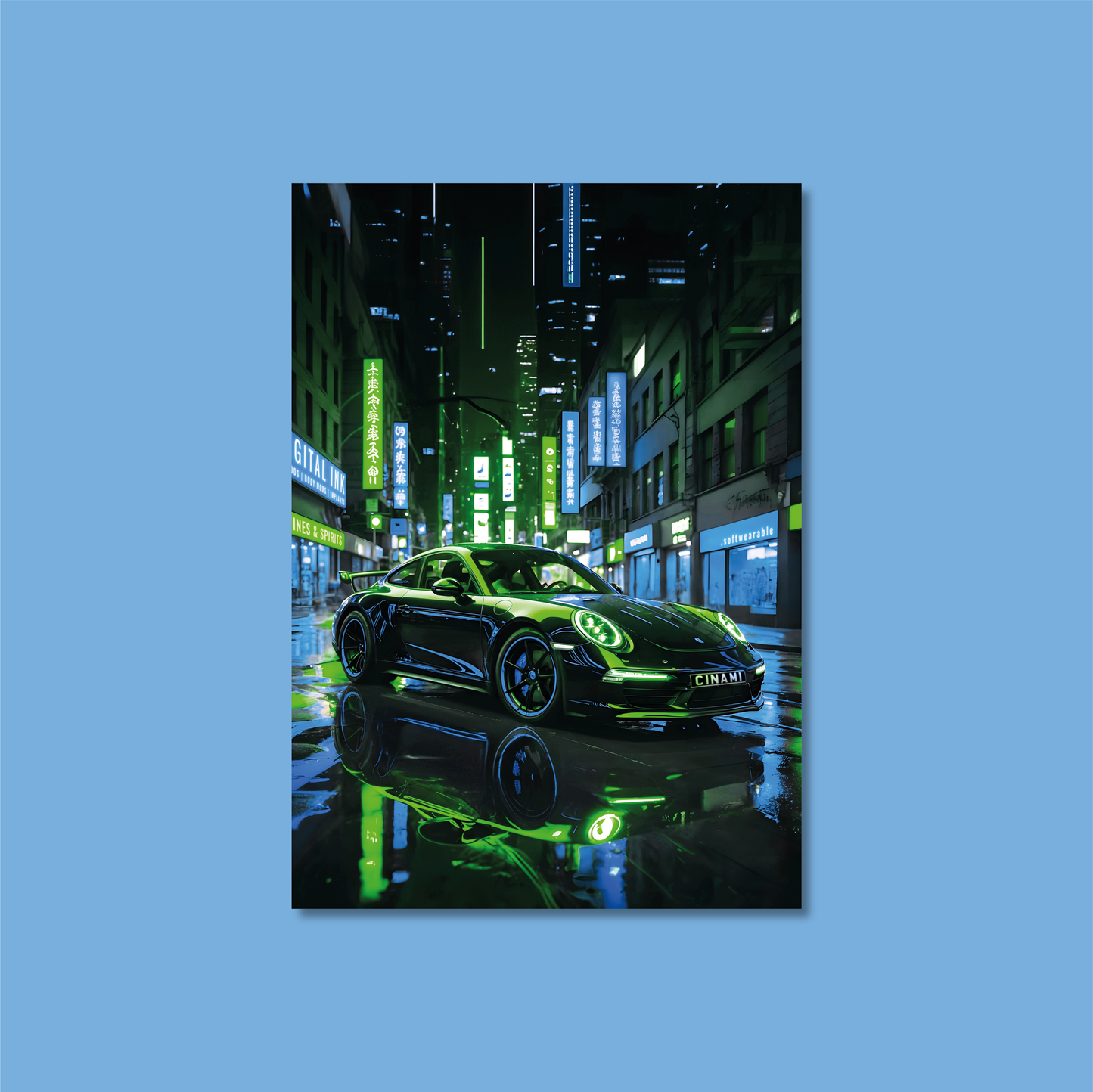 PORSCHE 911 (FRONT) **UNFRAMED POSTER**
