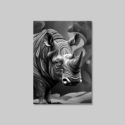 ABSTRACT RHINO **UNFRAMED ART PRINT**
