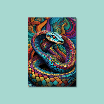 ABSTRACT COBRA **UNFRAMED ART PRINT**