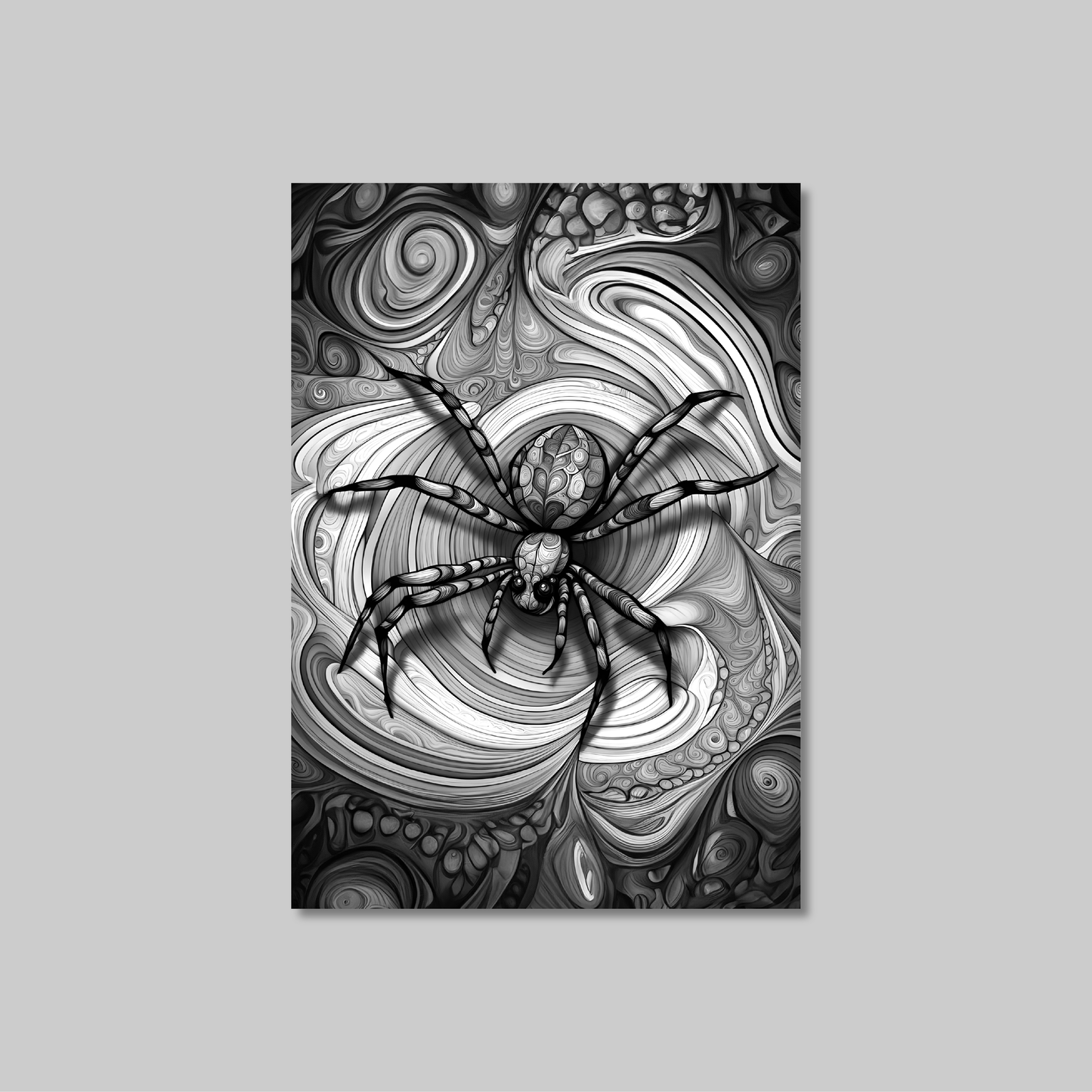 ABSTRACT SPIDER **UNFRAMED ART PRINT**