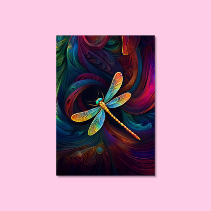 ABSTRACT DRAGONFLY **UNFRAMED ART PRINT**