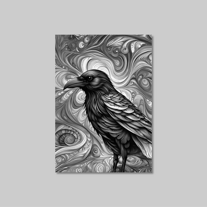 ABSTRACT CROW **UNFRAMED ART PRINT**
