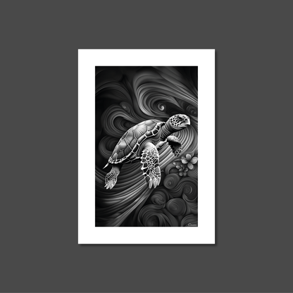 ABSTRACT TURTLE **UNFRAMED ART PRINT**