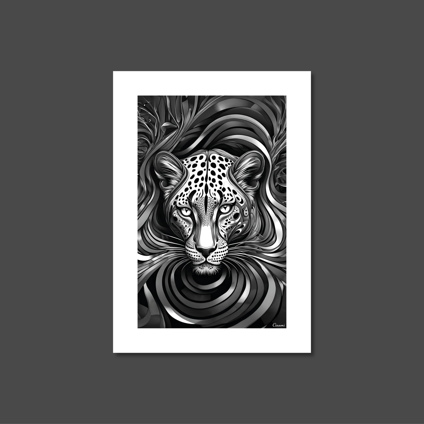 ABSTRACT LEOPARD **UNFRAMED ART PRINT**