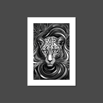 ABSTRACT LEOPARD **UNFRAMED ART PRINT**