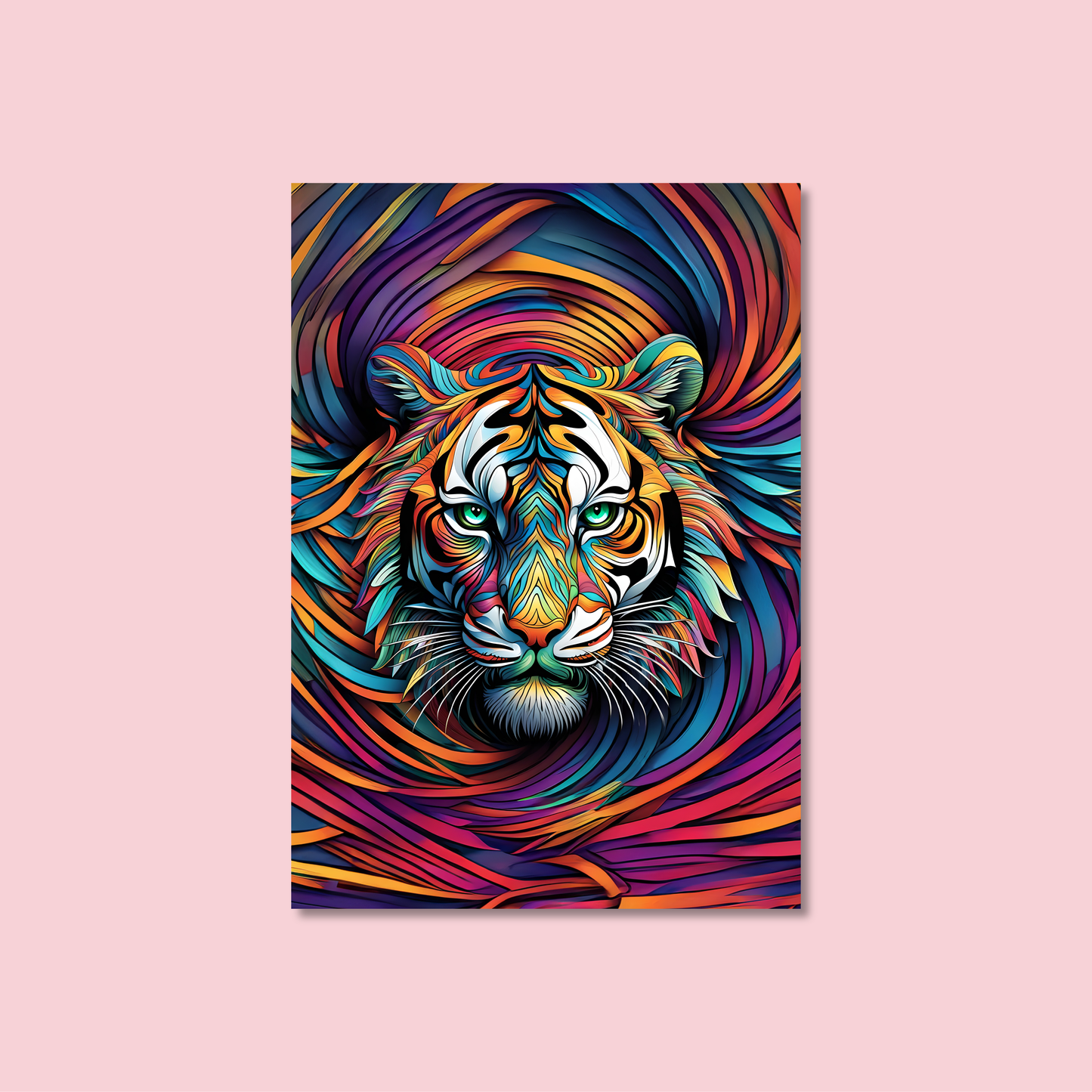 ABSTRACT TIGER **UNFRAMED ART PRINT**