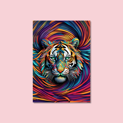 ABSTRACT TIGER **UNFRAMED ART PRINT**