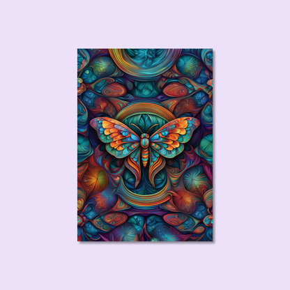 ABSTRACT MOTH **UNFRAMED ART PRINT**