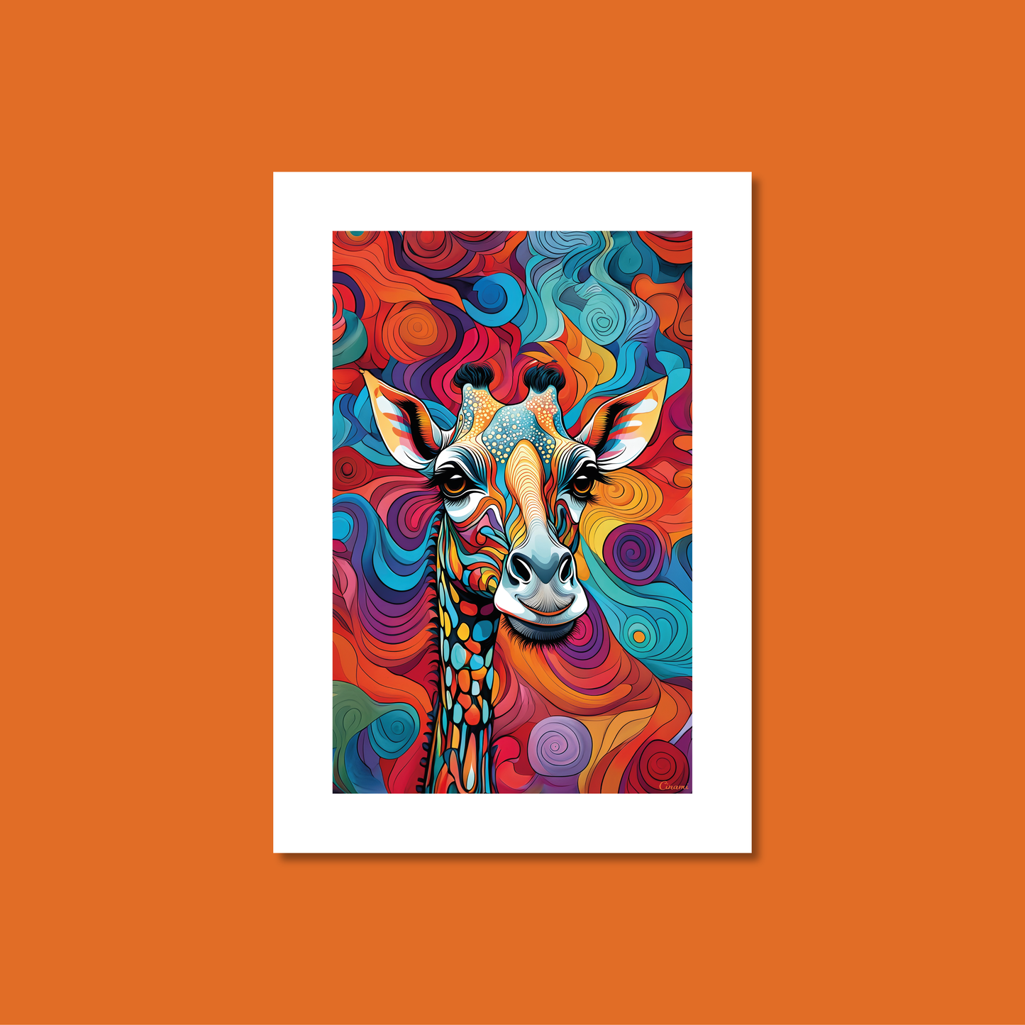 ABSTRACT GIRAFFE **UNFRAMED ART PRINT**