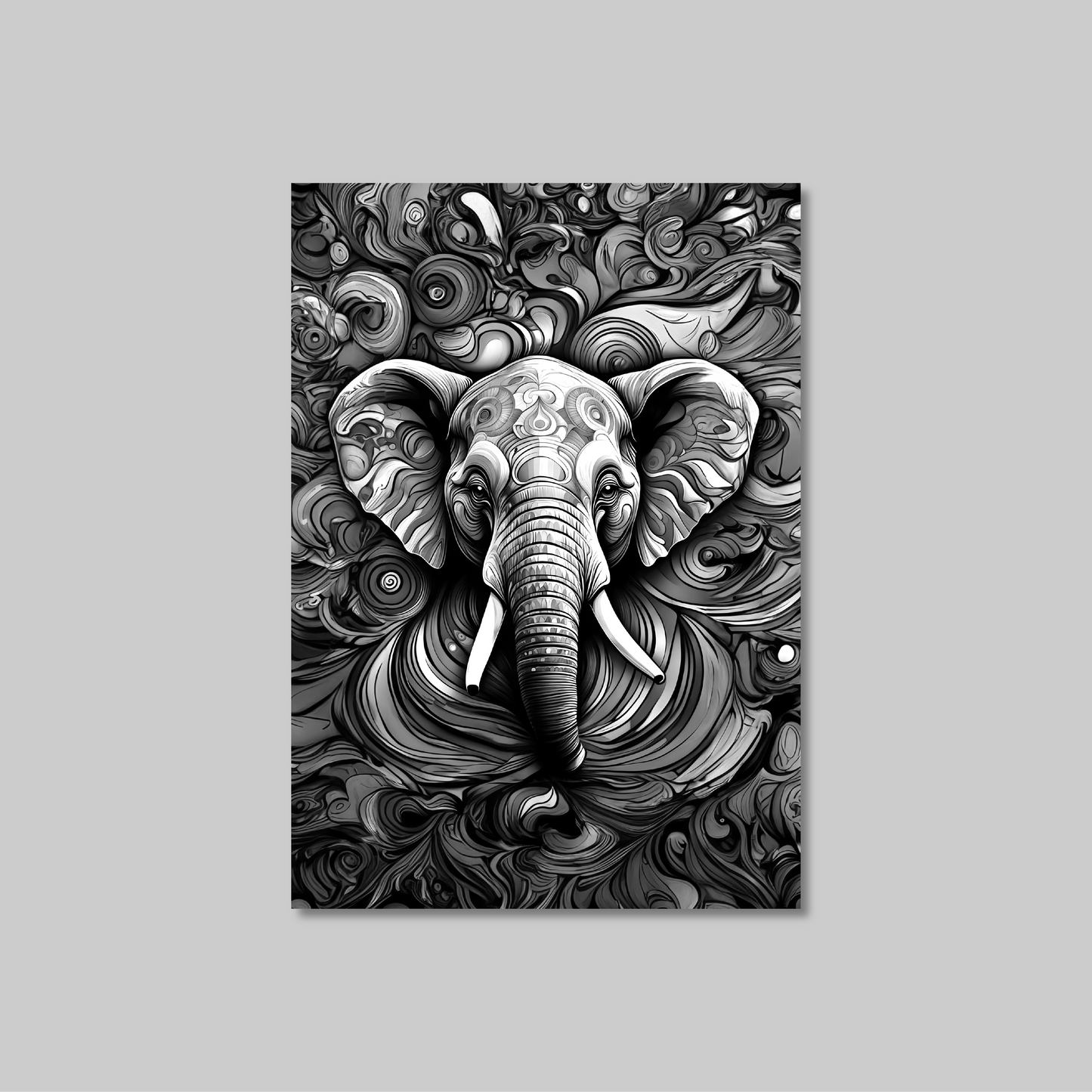 ABSTRACT ELEPHANT **UNFRAMED ART PRINT**