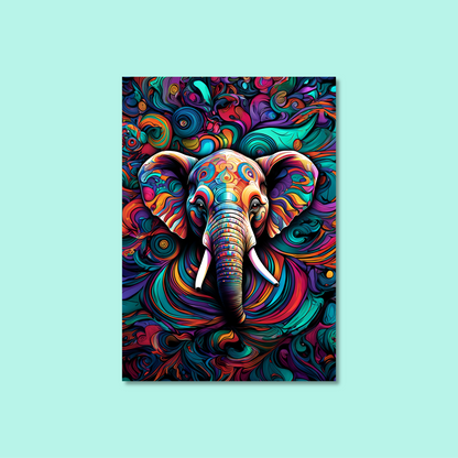 ABSTRACT ELEPHANT **UNFRAMED ART PRINT**