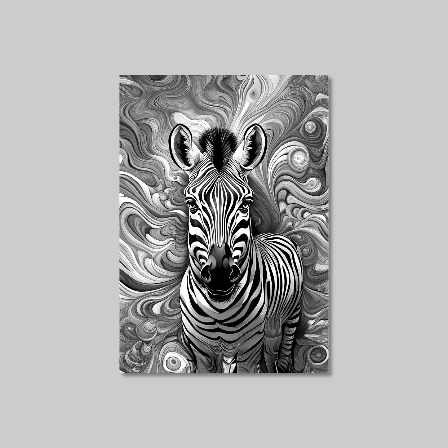 ABSTRACT ZEBRA **UNFRAMED ART PRINT**