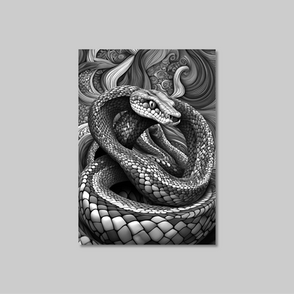 ABSTRACT COBRA **UNFRAMED ART PRINT**