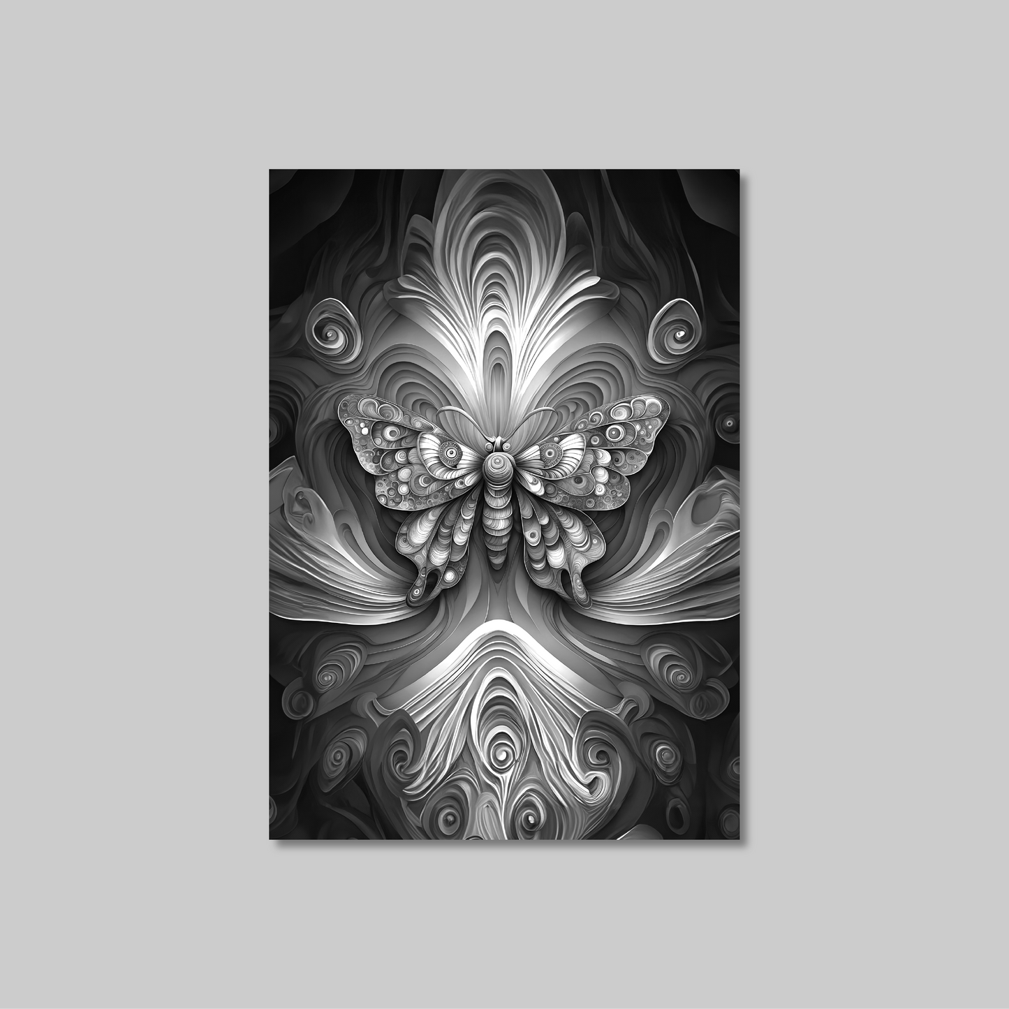 ABSTRACT BUTTERFLY **UNFRAMED ART PRINT**