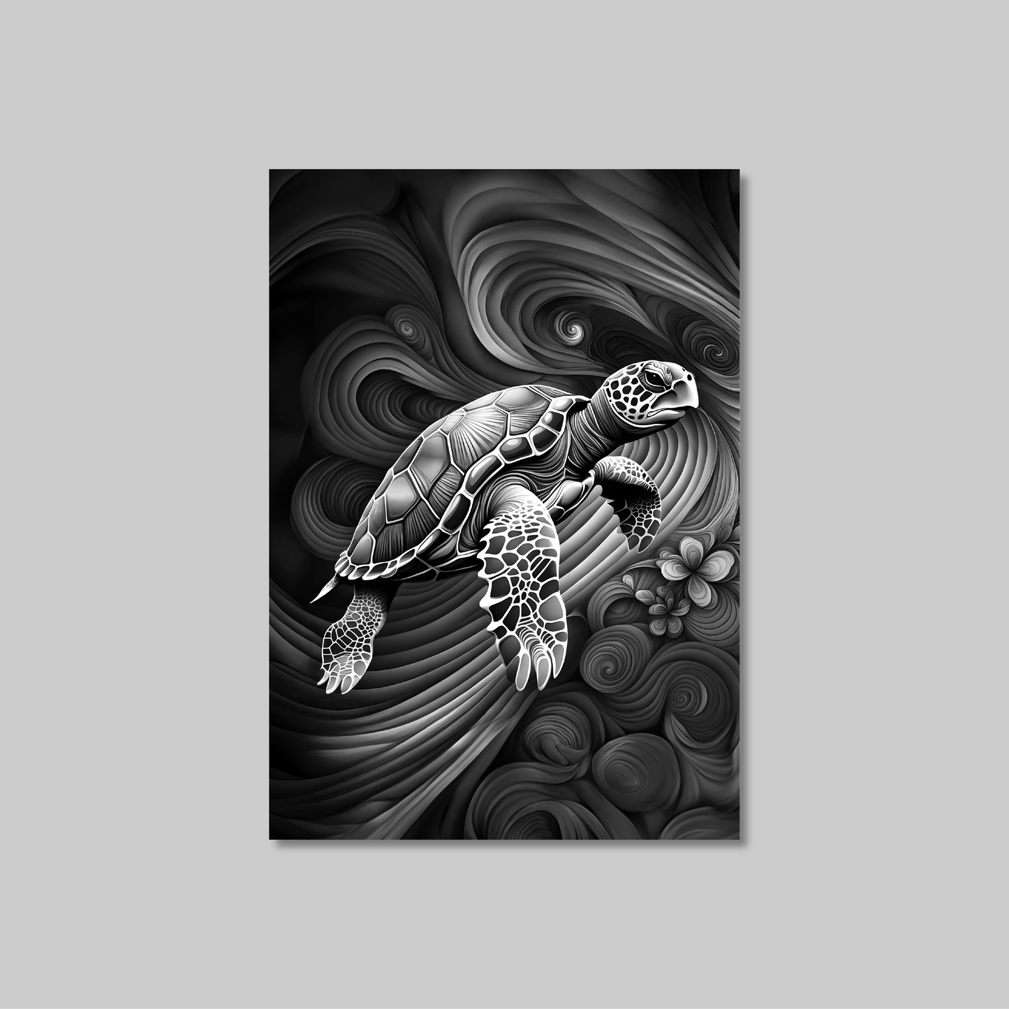 ABSTRACT TURTLE **UNFRAMED ART PRINT**