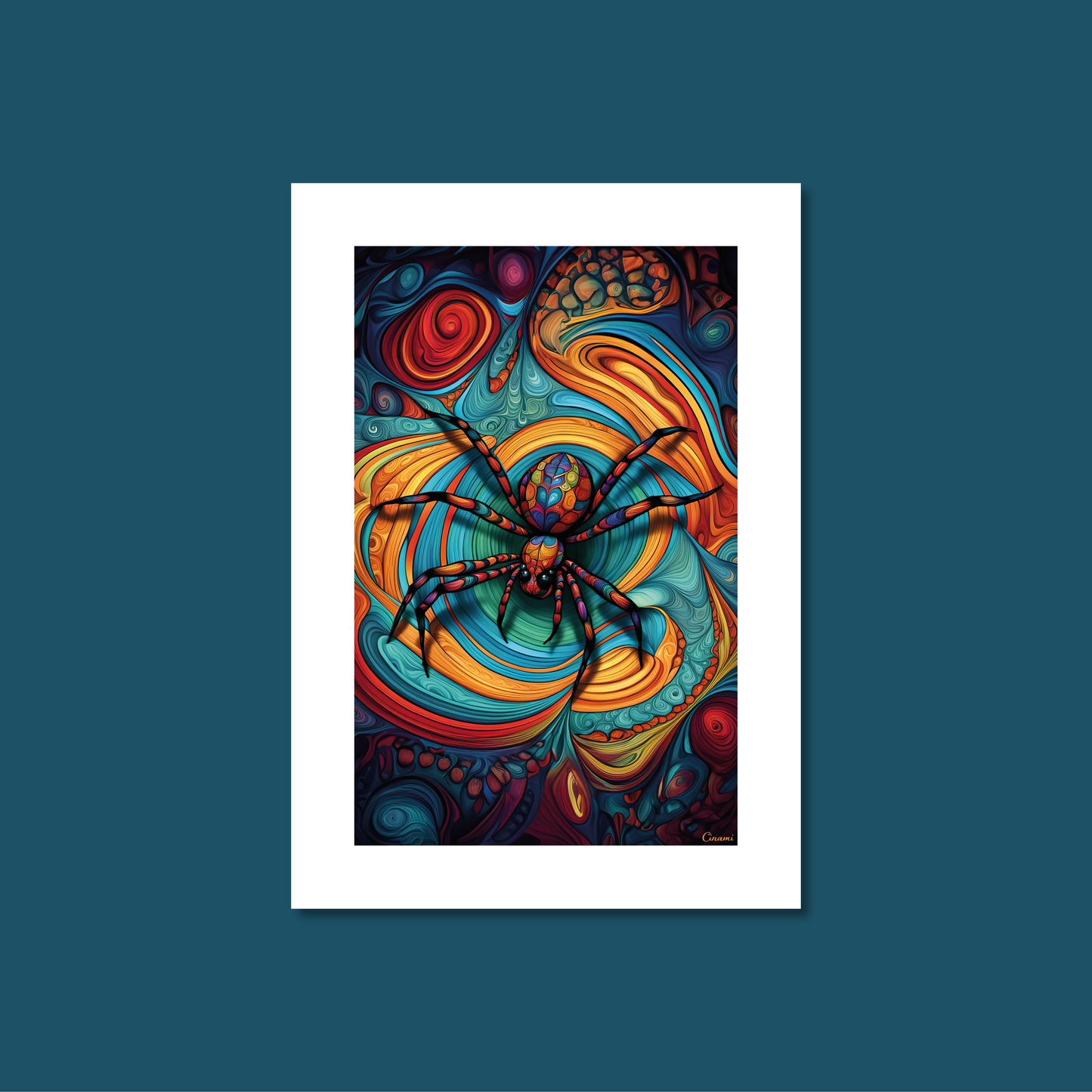 ABSTRACT SPIDER **UNFRAMED ART PRINT**