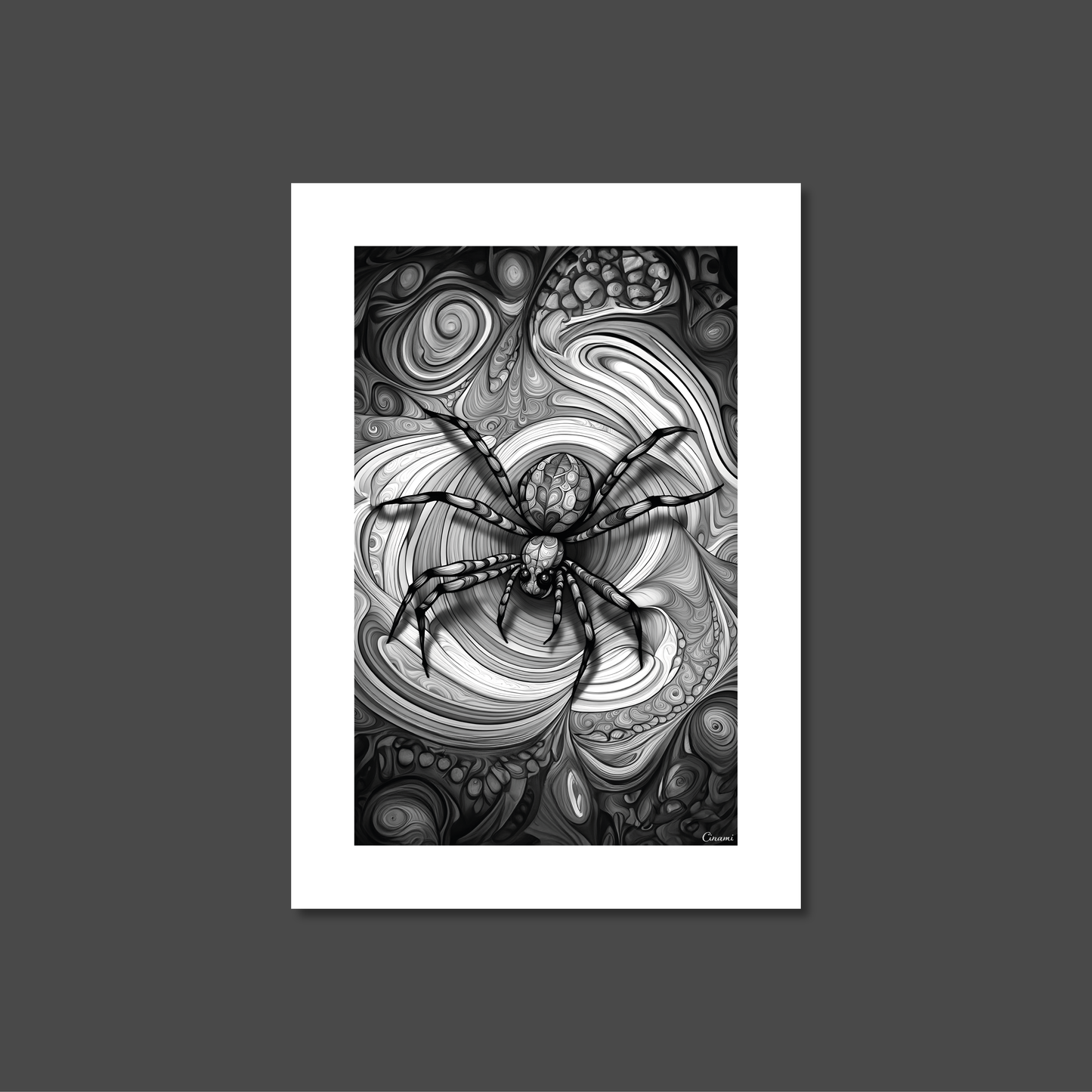 ABSTRACT SPIDER **UNFRAMED ART PRINT**