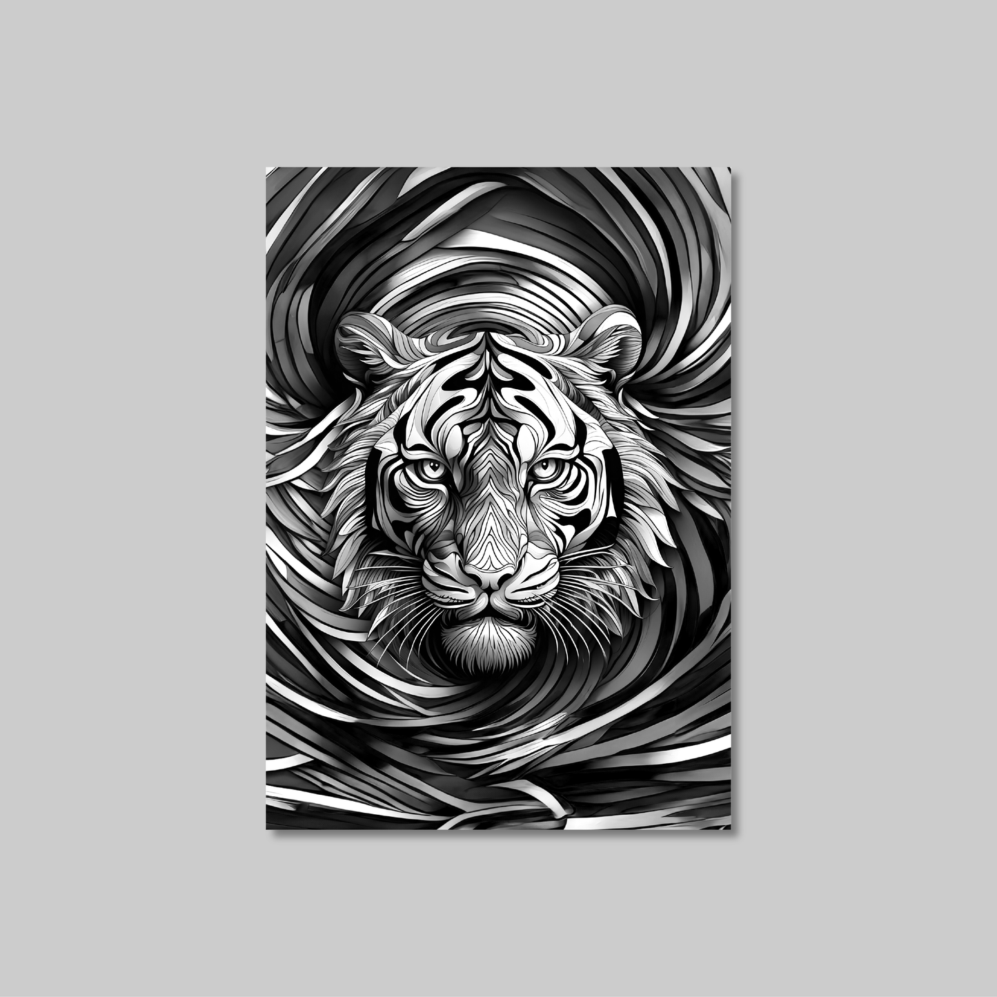 ABSTRACT TIGER **UNFRAMED ART PRINT**