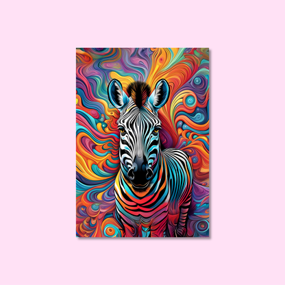 ABSTRACT ZEBRA **UNFRAMED ART PRINT**