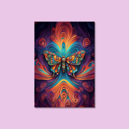 ABSTRACT BUTTERFLY **UNFRAMED ART PRINT**
