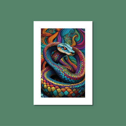 ABSTRACT COBRA **UNFRAMED ART PRINT**