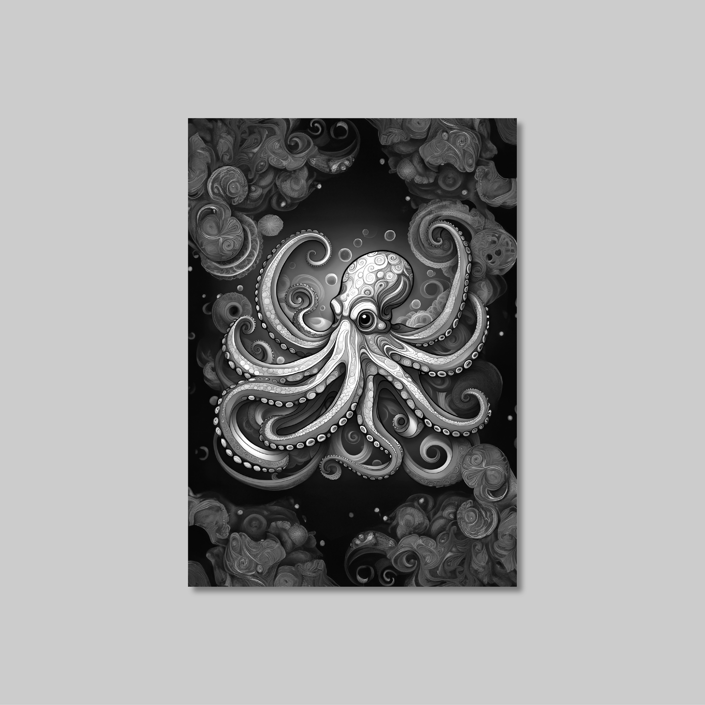 ABSTRACT OCTOPUS **UNFRAMED ART PRINT**