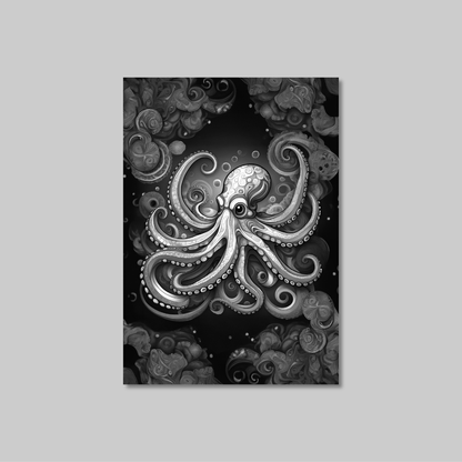 ABSTRACT OCTOPUS **UNFRAMED ART PRINT**