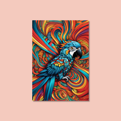 ABSTRACT PARROT **UNFRAMED ART PRINT**