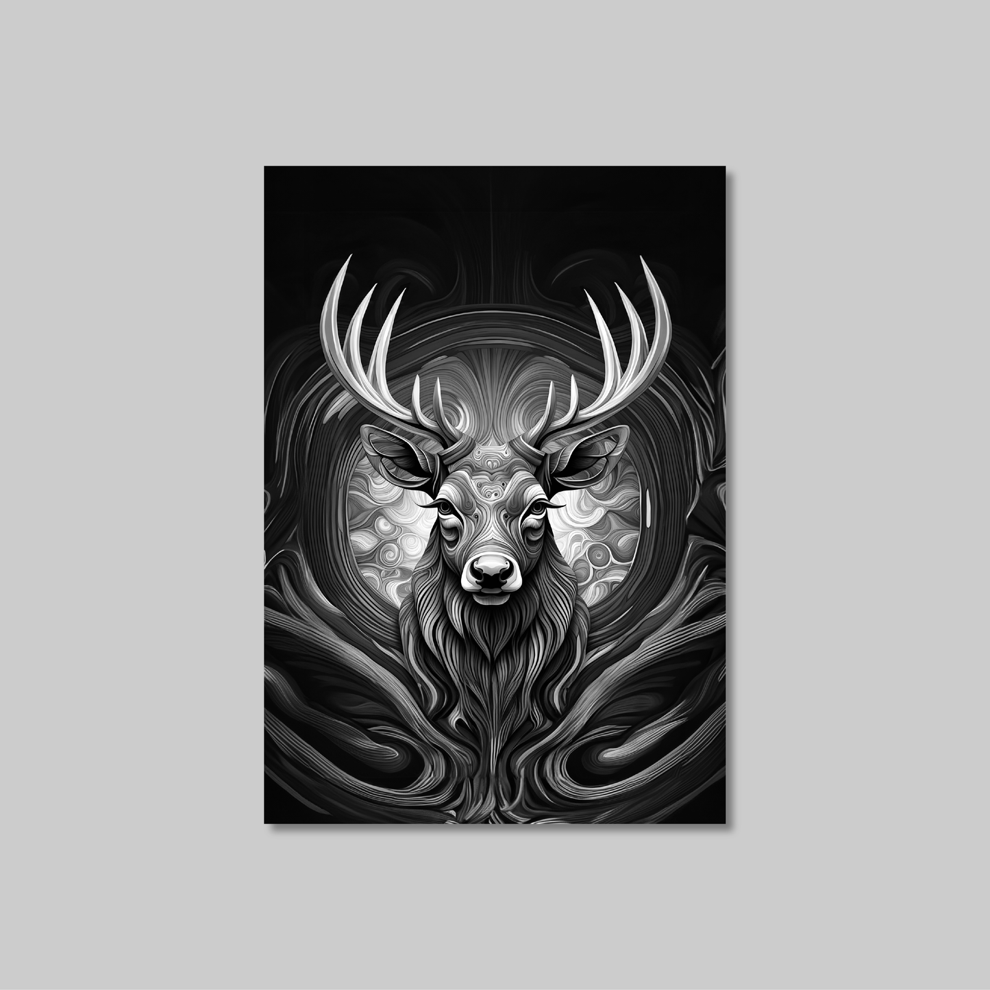 ABSTRACT STAG **UNFRAMED ART PRINT**