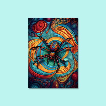 ABSTRACT SPIDER **UNFRAMED ART PRINT**