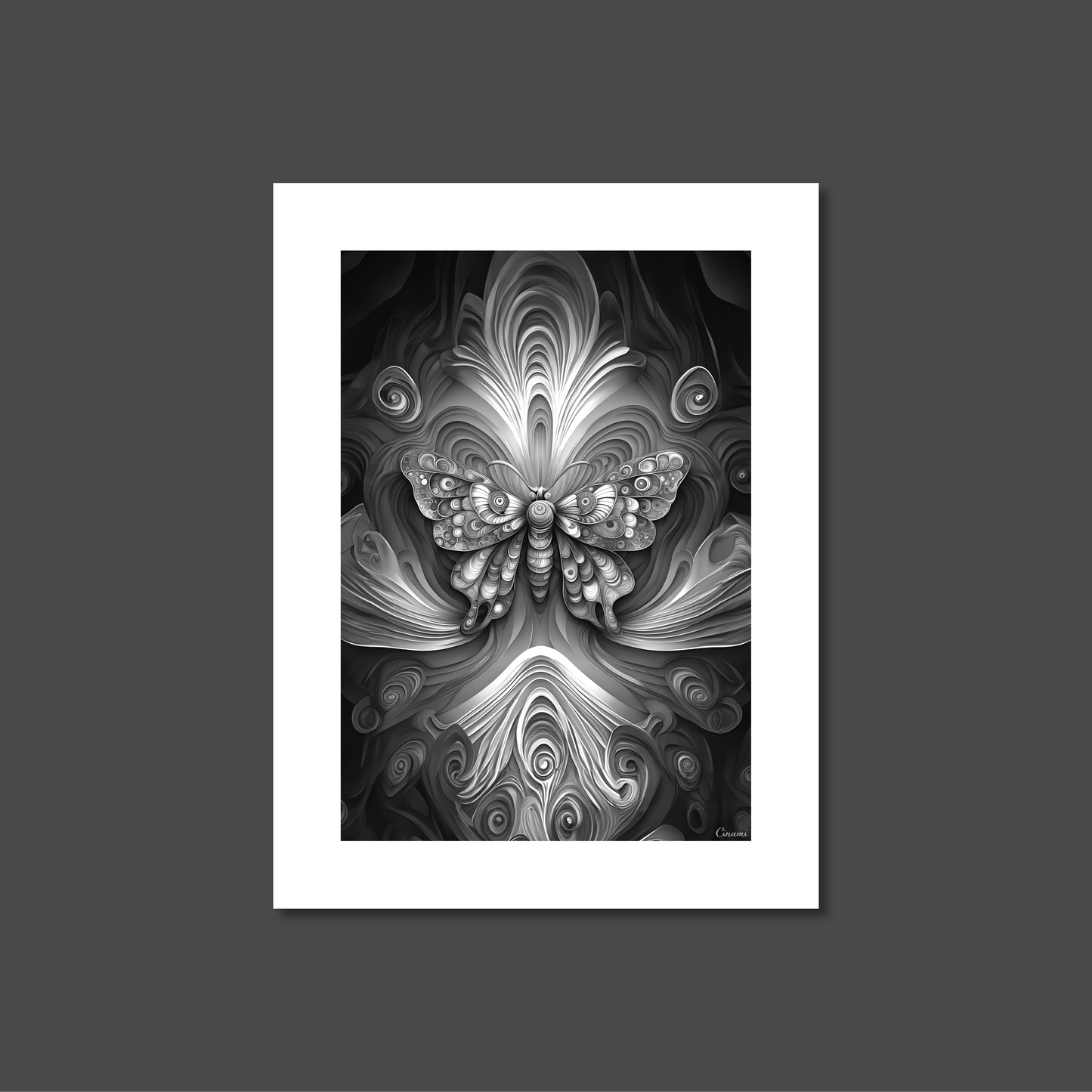 ABSTRACT BUTTERFLY **UNFRAMED ART PRINT**