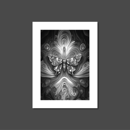 ABSTRACT BUTTERFLY **UNFRAMED ART PRINT**