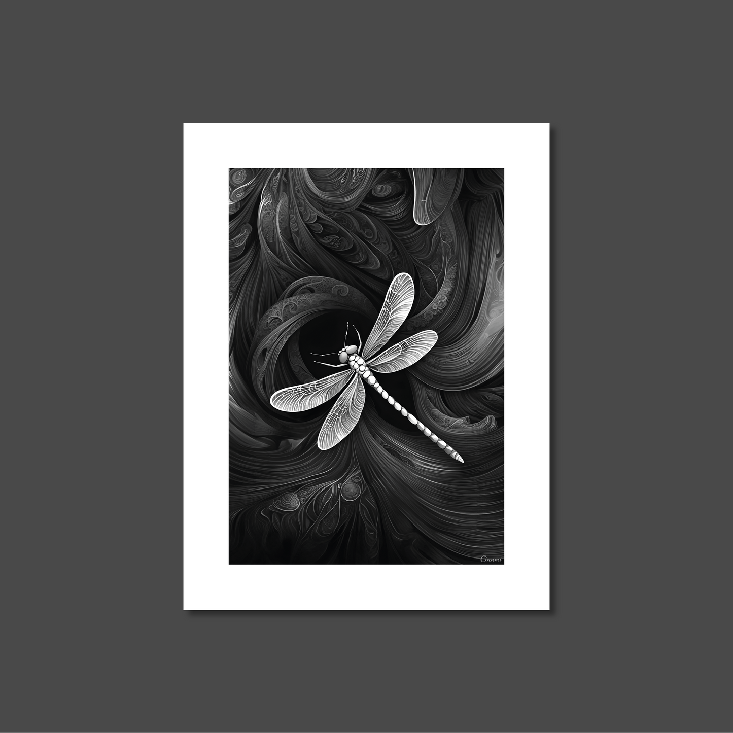 ABSTRACT DRAGONFLY **UNFRAMED ART PRINT**