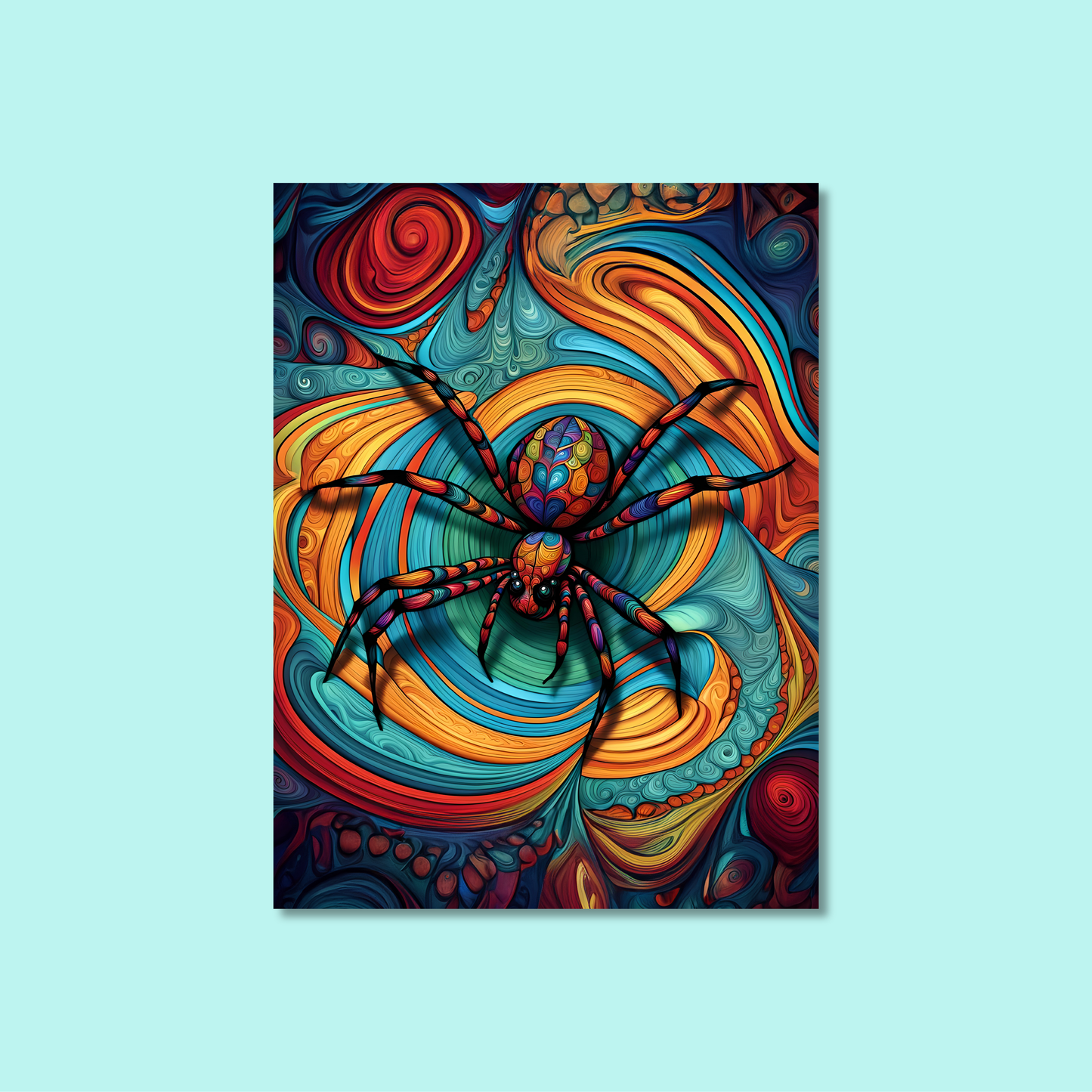 ABSTRACT SPIDER **UNFRAMED ART PRINT**