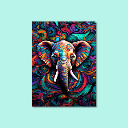 ABSTRACT ELEPHANT **UNFRAMED ART PRINT**