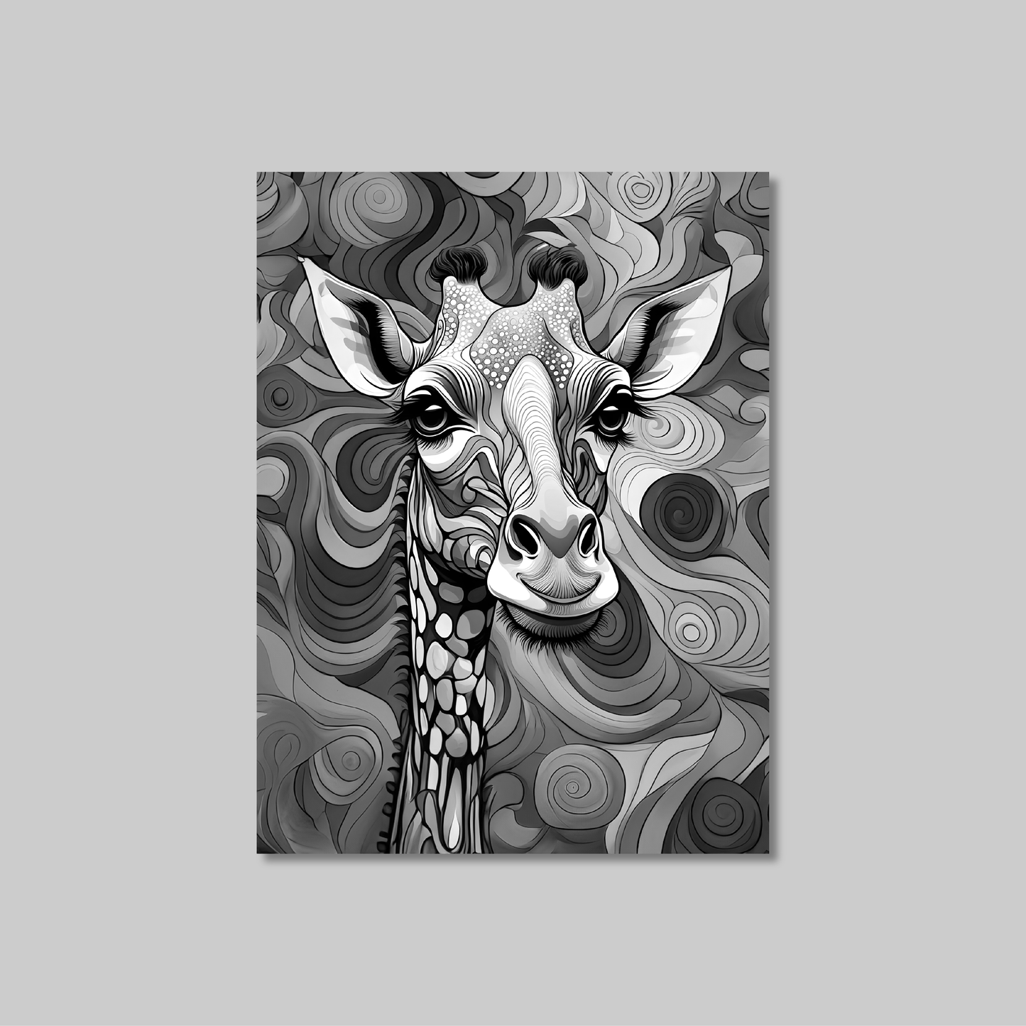 ABSTRACT GIRAFFE **UNFRAMED ART PRINT**