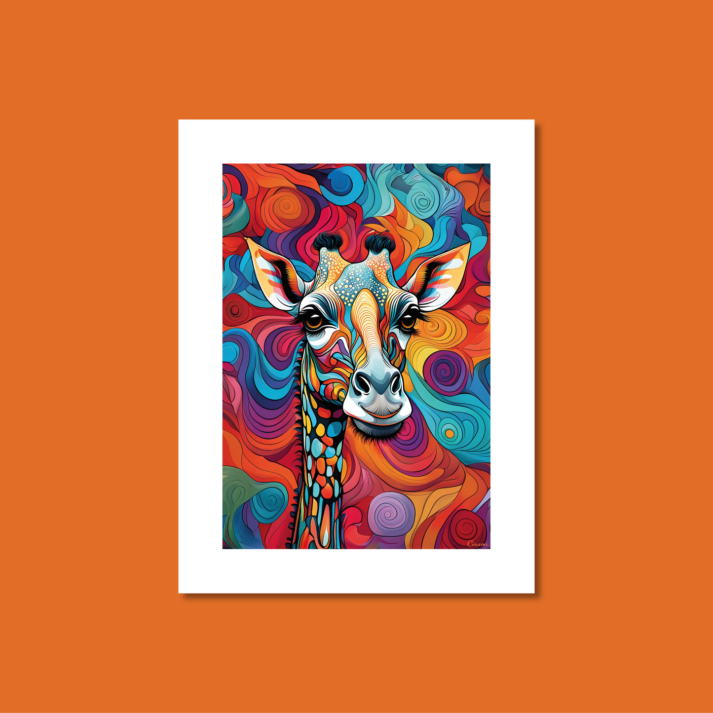 ABSTRACT GIRAFFE **UNFRAMED ART PRINT**