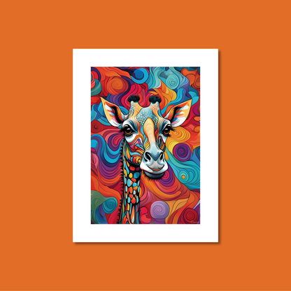 ABSTRACT GIRAFFE **UNFRAMED ART PRINT**