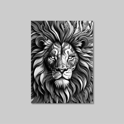 ABSTRACT LION **UNFRAMED ART PRINT**