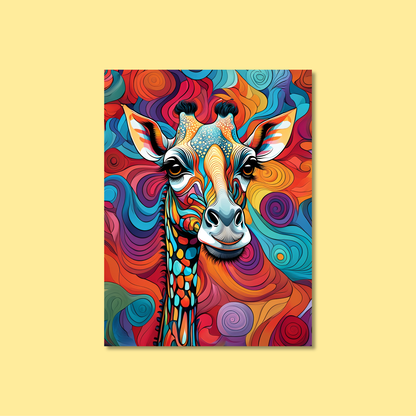 ABSTRACT GIRAFFE **UNFRAMED ART PRINT**