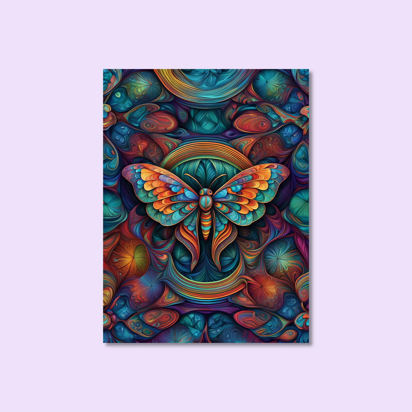 ABSTRACT MOTH **UNFRAMED ART PRINT**