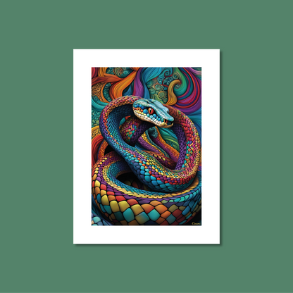 ABSTRACT COBRA **UNFRAMED ART PRINT**