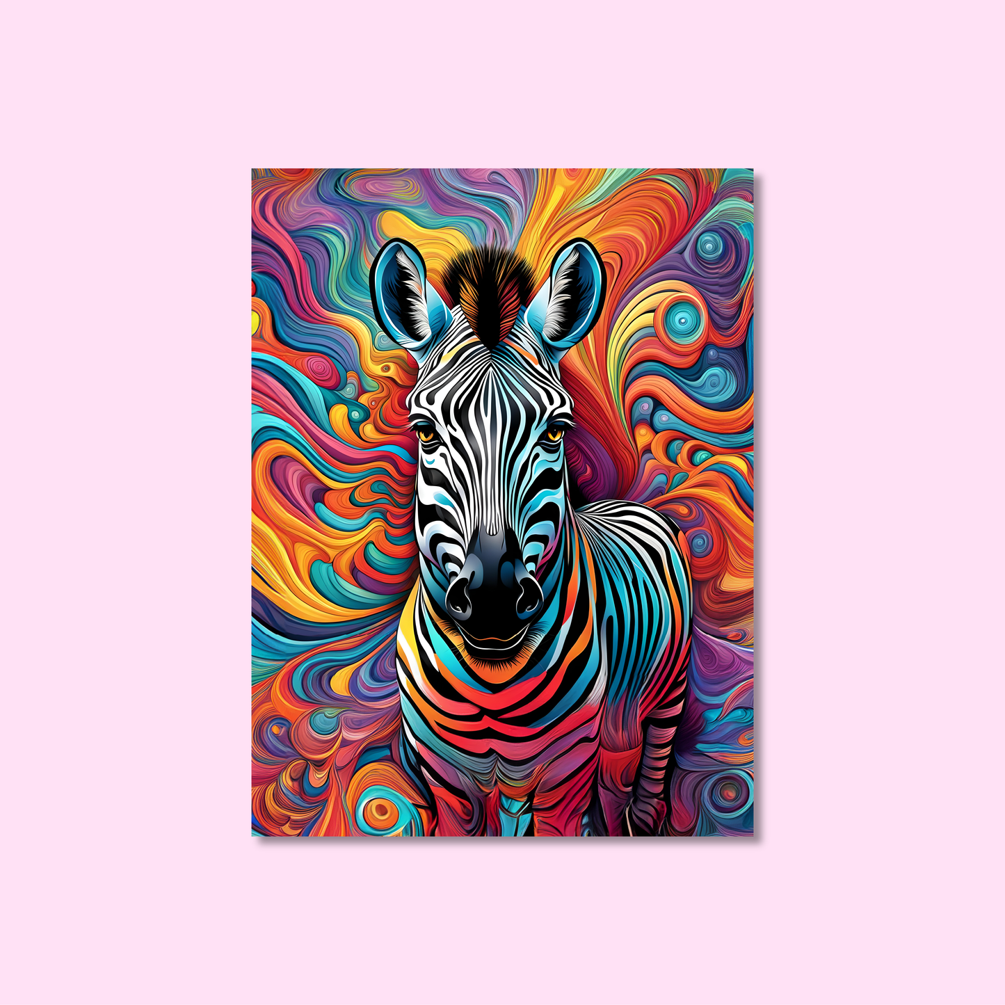 ABSTRACT ZEBRA **UNFRAMED ART PRINT**