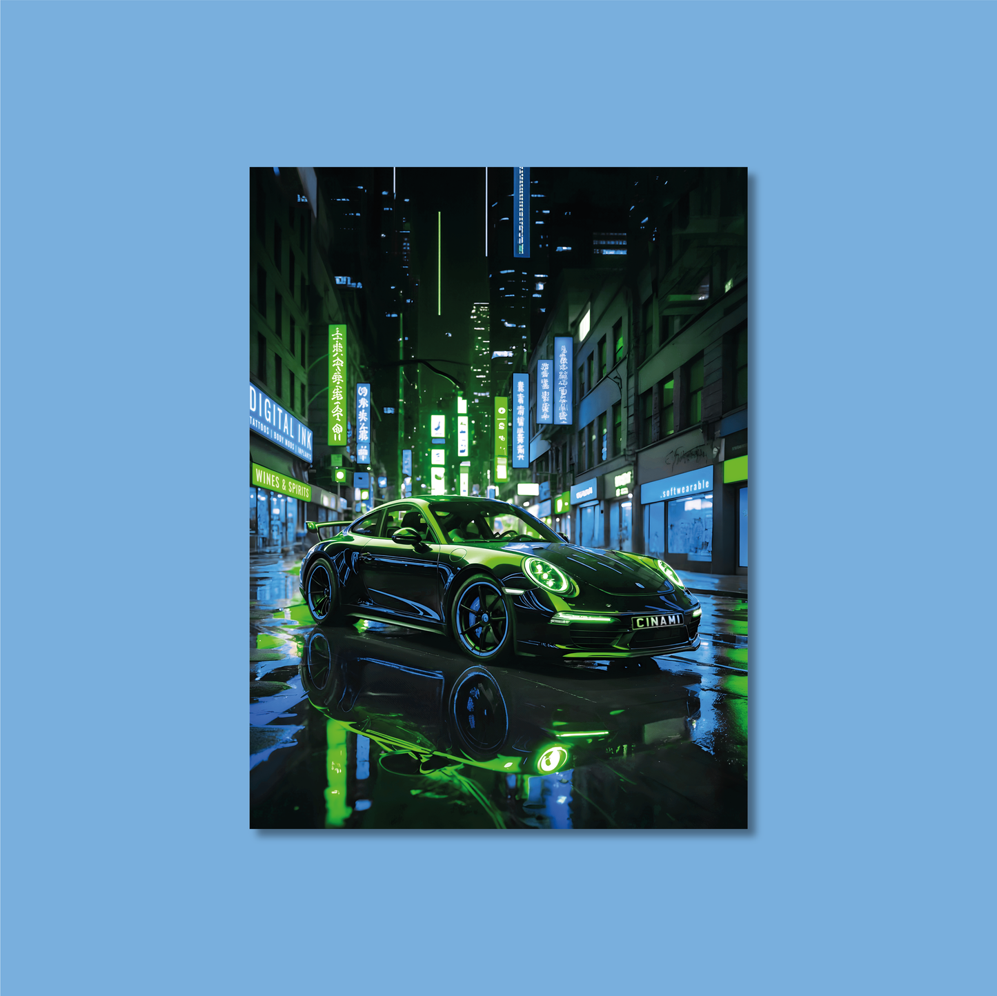 PORSCHE 911 (FRONT) **UNFRAMED POSTER**