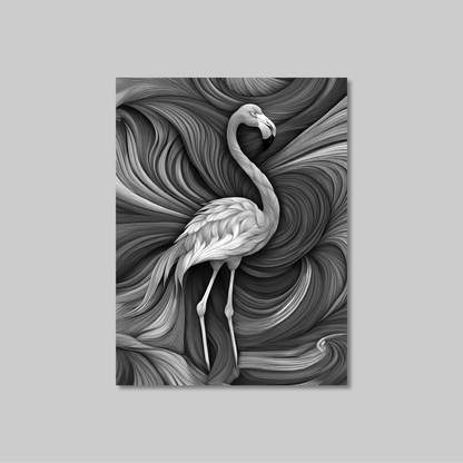 ABSTRACT FLAMINGO **UNFRAMED ART PRINT**