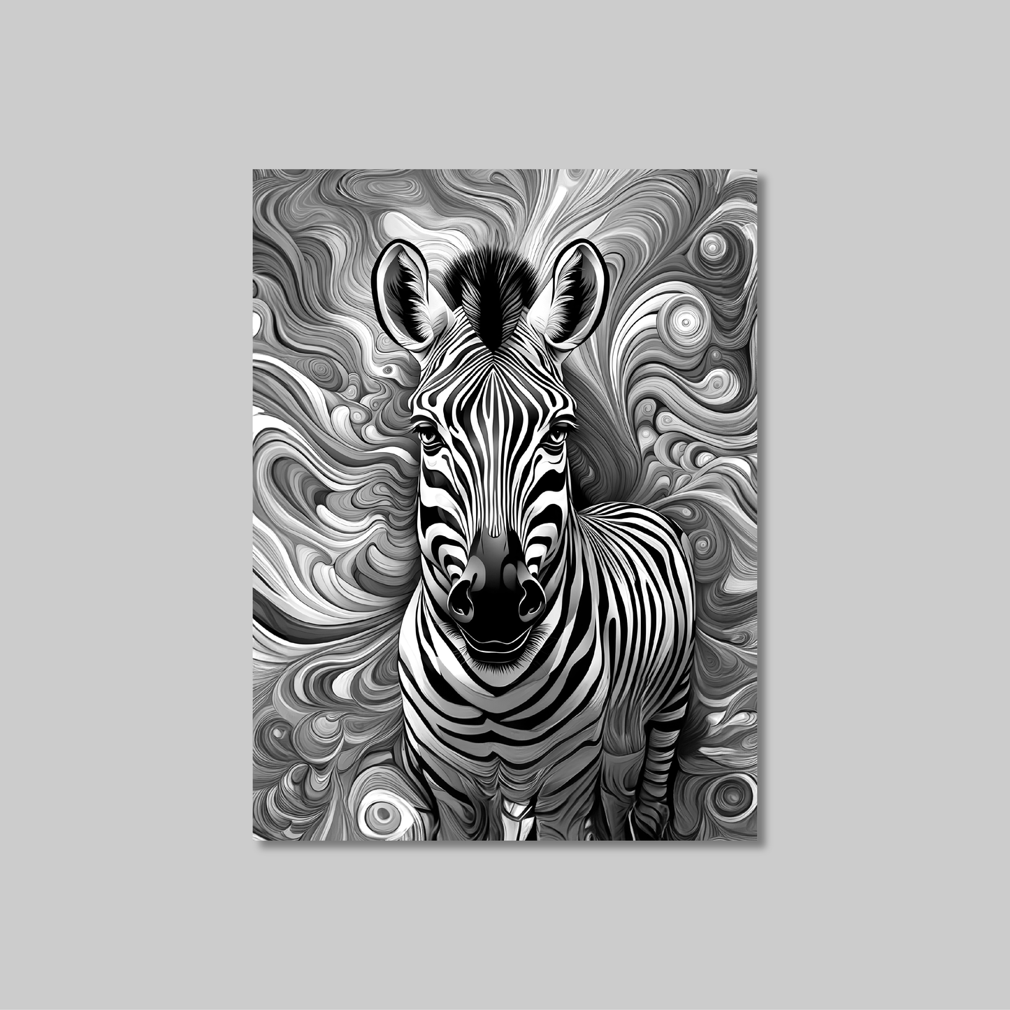 ABSTRACT ZEBRA **UNFRAMED ART PRINT**