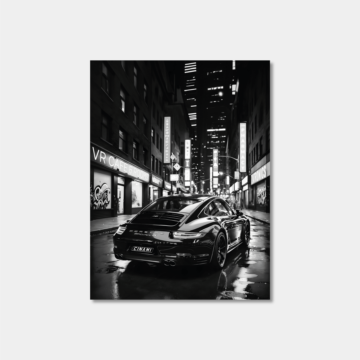 PORSCHE 911 (BACK) **UNFRAMED POSTER**
